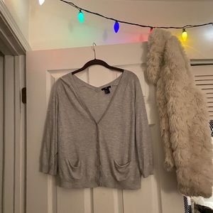 H & M grey cardigan